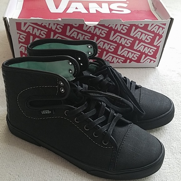 black high top vans size 5